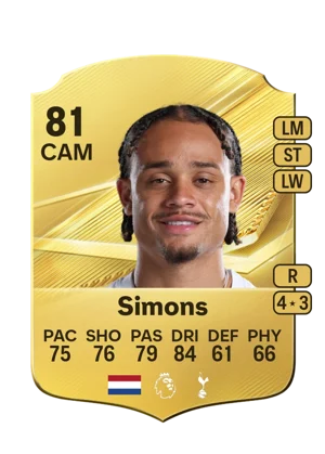 Simons - 81 - Rare EA FC 27 card