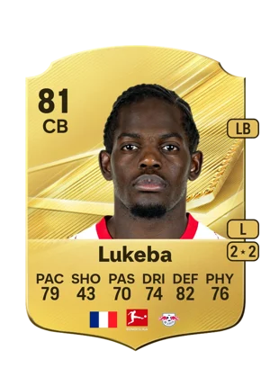 Lukeba - 81 - Rare EA FC 27 card