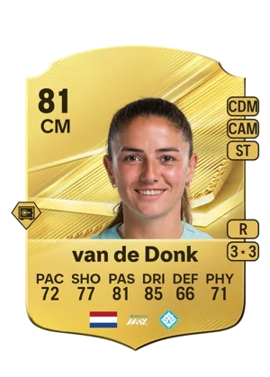 van de Donk - 81 - Rare EA FC 27 card