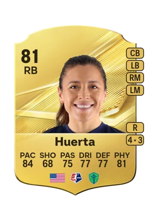 Huerta - 81 - Rare EA FC 27 card