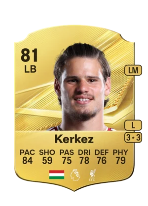 Kerkez - 81 - Rare EA FC 27 card