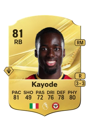 Kayode - 81 - Rare EA FC 27 card