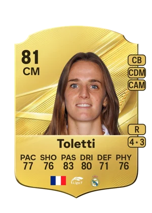 Toletti - 81 - Rare EA FC 27 card