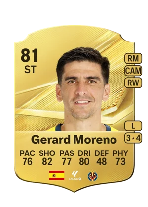 Gerard Moreno - 81 - Rare EA FC 27 card