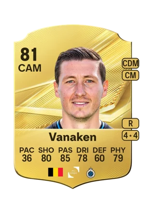 Vanaken - 81 - Rare EA FC 27 card