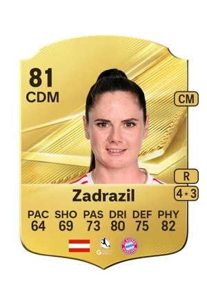 Zadrazil - 81 - Rare EA FC 27 card