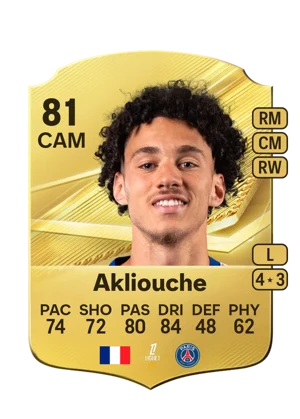 Akliouche - 81 - Rare EA FC 27 card