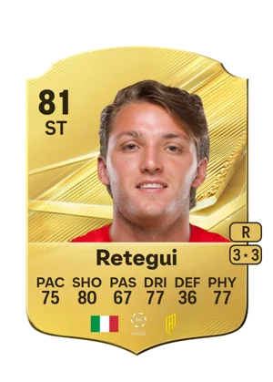 Retegui - 81 - Rare EA FC 27 card