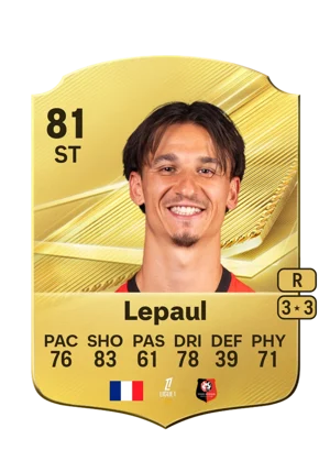 Lepaul - 81 - Rare EA FC 27 card