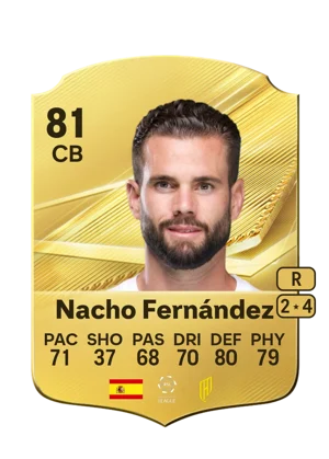 Nacho Fernández - 81 - Rare EA FC 27 card