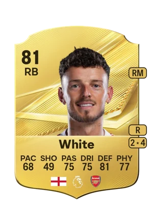 White - 81 - Rare EA FC 27 card