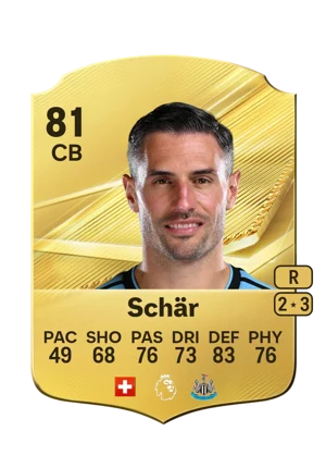 Schär - 81 - Rare EA FC 27 card