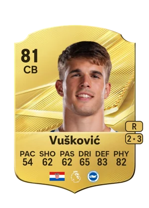 Vušković - 81 - Rare EA FC 27 card