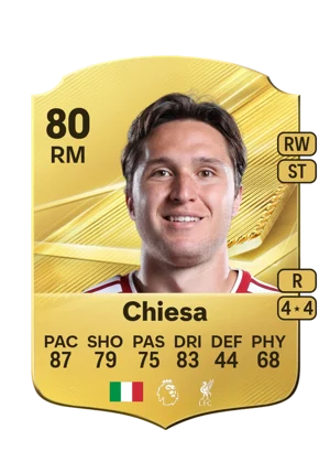 Chiesa - 80 - Rare EA FC 27 card