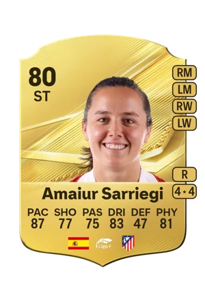Amaiur Sarriegi - 80 - Rare EA FC 27 card