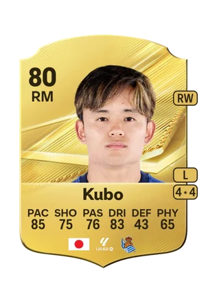 Kubo - 80 - Rare EA FC 27 card