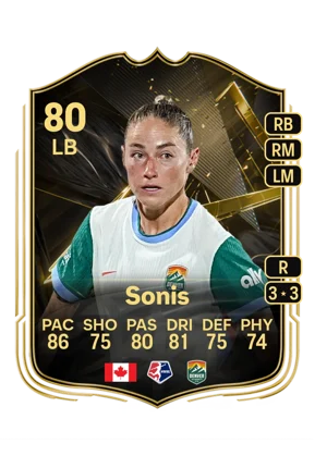 Sonis - 80 - Team of the week EA FC 27 card
