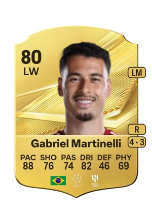 Gabriel Martinelli - 80 - Rare EA FC 27 card