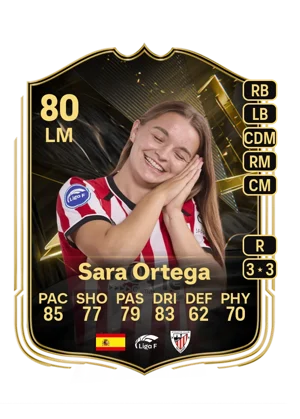 Sara Ortega - 80 - Team of the week EA FC 27 card