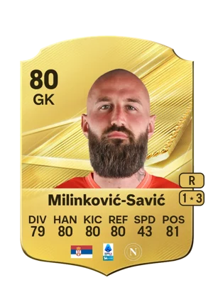 Milinković-Savić - 80 - Rare EA FC 27 card
