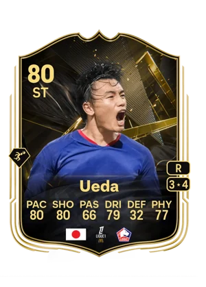 Ueda - 80 - Team of the week EA FC 27 card