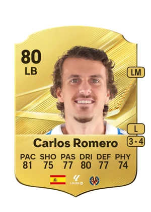 Carlos Romero - 80 - Rare EA FC 27 card