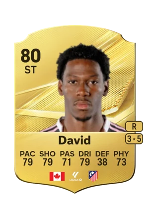 David - 80 - Rare EA FC 27 card
