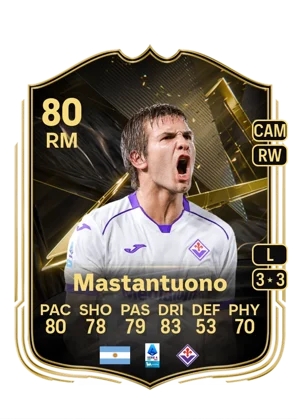 Mastantuono - 80 - Team of the week EA FC 27 card
