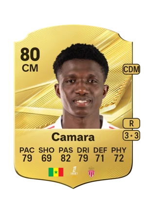 Camara - 80 - Rare EA FC 27 card