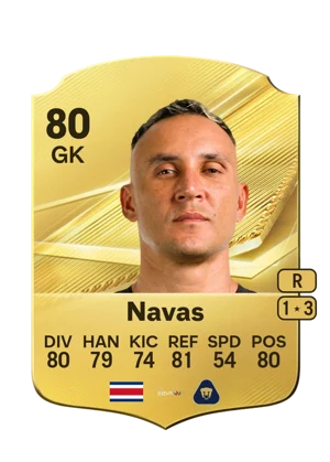 Navas - 80 - Rare EA FC 27 card
