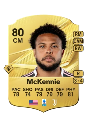 McKennie - 80 - Rare EA FC 27 card