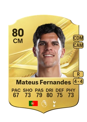 Mateus Fernandes - 80 - Rare EA FC 27 card