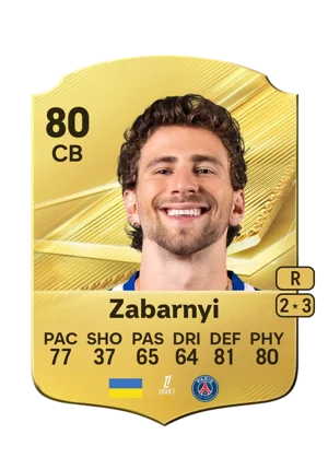 Zabarnyi - 80 - Rare EA FC 27 card