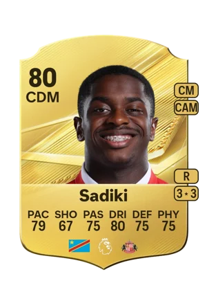 Sadiki - 80 - Rare EA FC 27 card
