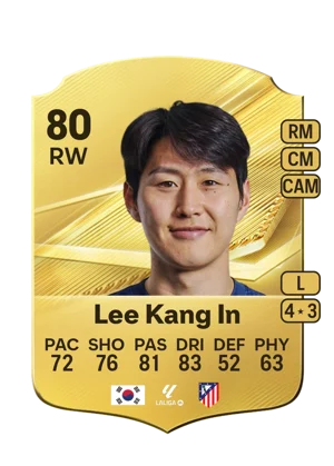 Lee Kang In - 80 - Rare EA FC 27 card