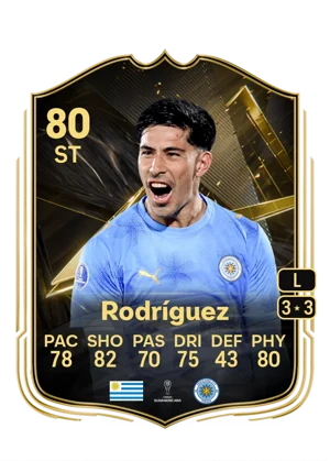 Rodríguez - 80 - Team of the week EA FC 27 card