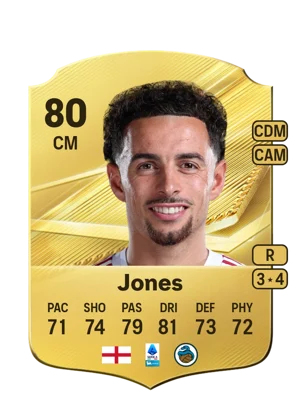 Jones - 80 - Rare EA FC 27 card