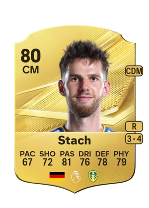 Stach - 80 - Rare EA FC 27 card