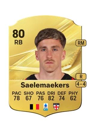 Saelemaekers - 80 - Rare EA FC 27 card