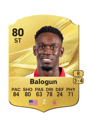 Balogun - 80 - Rare EA FC 27 card