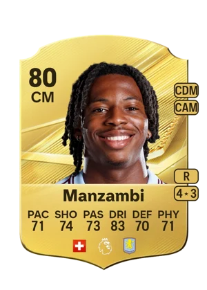 Manzambi - 80 - Rare EA FC 27 card