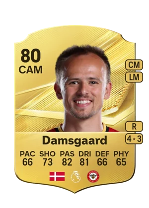 Damsgaard - 80 - Rare EA FC 27 card