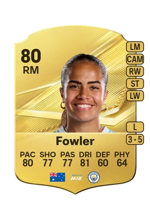 Fowler - 80 - Rare EA FC 27 card