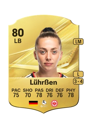 Lührßen - 80 - Rare EA FC 27 card