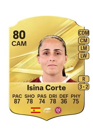 Isina Corte - 80 - Rare EA FC 27 card