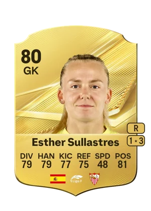Esther Sullastres - 80 - Rare EA FC 27 card