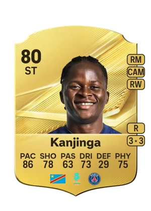 Kanjinga - 80 - Rare EA FC 27 card