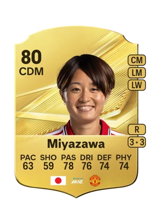 Miyazawa - 80 - Rare EA FC 27 card