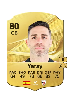 Yeray - 80 - Rare EA FC 27 card