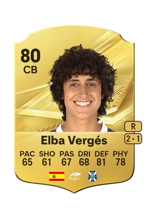Elba Vergés - 80 - Rare EA FC 27 card